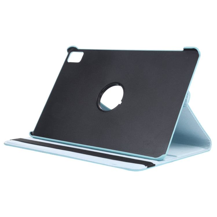 For iPad Pro 13 2024 360 Degree Rotation Litchi Texture Leather Tablet Case with Holder(Sky Blue) - iPad Pro 13 2024 Cases by PMC Jewellery | Online Shopping South Africa | PMC Jewellery | Buy Now Pay Later Mobicred