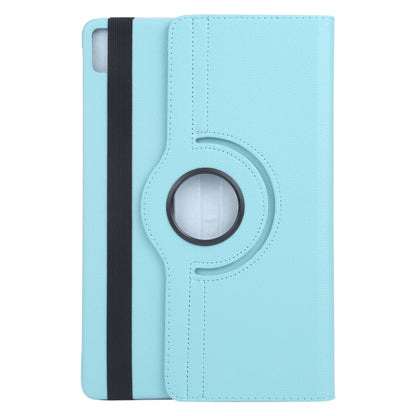 For iPad Air 13 2024 360 Degree Rotation Litchi Texture Leather Tablet Case with Holder(Sky Blue) - iPad Air 13 2024 Cases by PMC Jewellery | Online Shopping South Africa | PMC Jewellery | Buy Now Pay Later Mobicred