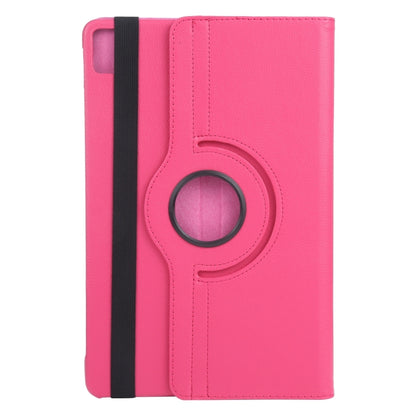 For iPad Air 13 2024 360 Degree Rotation Litchi Texture Leather Tablet Case with Holder(Rose Red) - iPad Air 13 2024 Cases by PMC Jewellery | Online Shopping South Africa | PMC Jewellery | Buy Now Pay Later Mobicred