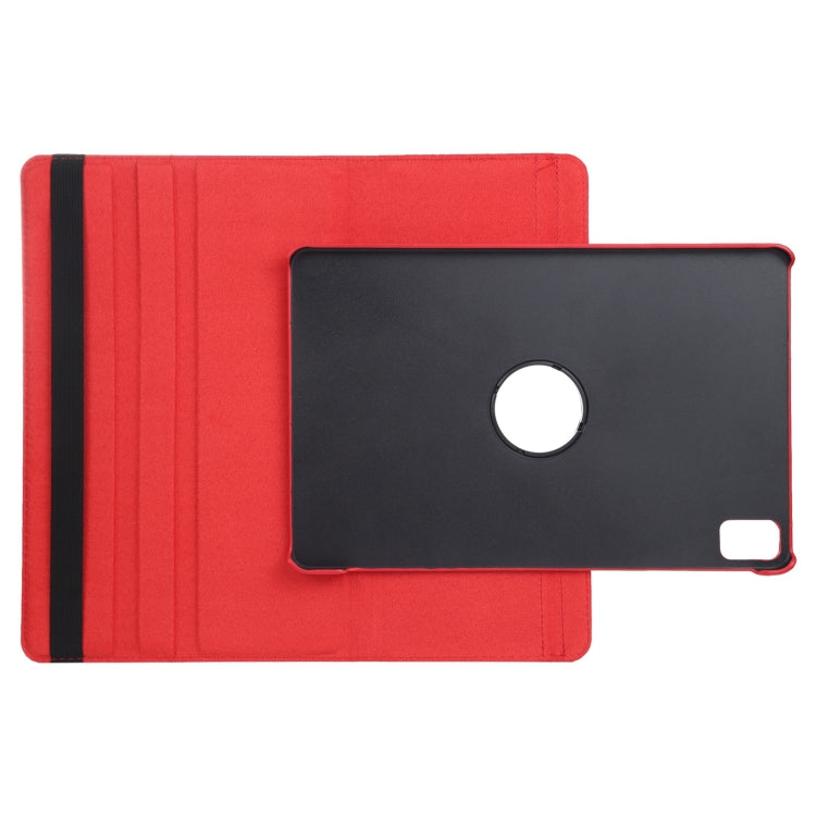 For iPad Air 11 2024 360 Degree Rotation Litchi Texture Leather Tablet Case with Holder(Red) - iPad Air 11 2024 Cases by PMC Jewellery | Online Shopping South Africa | PMC Jewellery | Buy Now Pay Later Mobicred