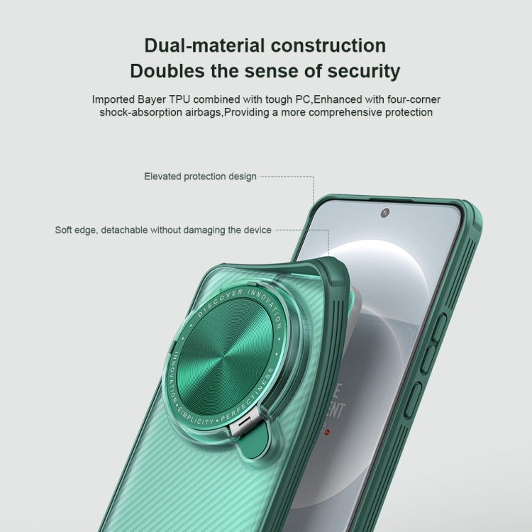 For Xiaomi 14 Ultra NILLKIN CamShield Prop Clear Version PC Phone Case(Green) - 14 Ultra Cases by NILLKIN | Online Shopping South Africa | PMC TechLife | Buy Now Pay Later Mobicred