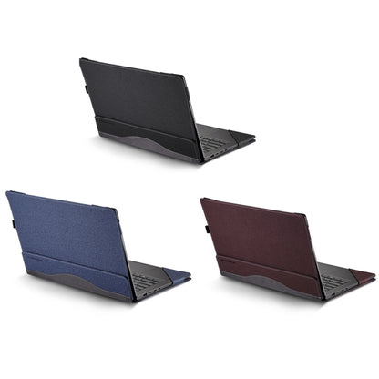 For HP Envy X360 15 inch 15-eu / 15-ew Leather Laptop Shockproof Protective Case(Wine Red) - Screen & Keyboard Cover by PMC Jewellery | Online Shopping South Africa | PMC Jewellery | Buy Now Pay Later Mobicred