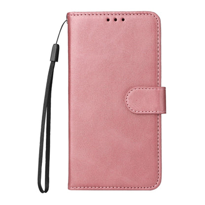 For iPhone 16 Classic Calf Texture Flip Leather Phone Case(Rose Gold) - iPhone 16 Cases by PMC Jewellery | Online Shopping South Africa | PMC Jewellery | Buy Now Pay Later Mobicred