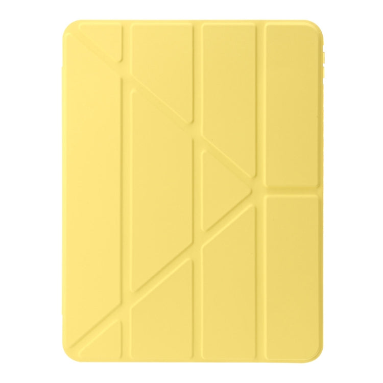 For iPad Pro 11 2024 Clear Acrylic Deformation Leather Tablet Case(Yellow) - iPad Pro 11 2024 Cases by PMC Jewellery | Online Shopping South Africa | PMC Jewellery | Buy Now Pay Later Mobicred