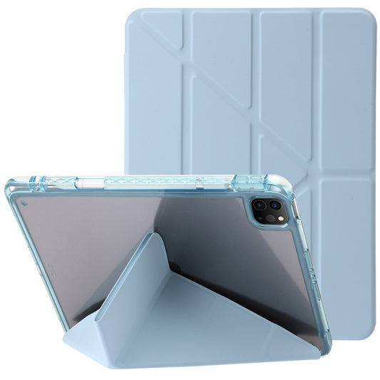 For iPad Pro 13 2024 Clear Acrylic Deformation Leather Tablet Case(Ice Blue) - iPad Pro 13 2024 Cases by PMC Jewellery | Online Shopping South Africa | PMC Jewellery | Buy Now Pay Later Mobicred