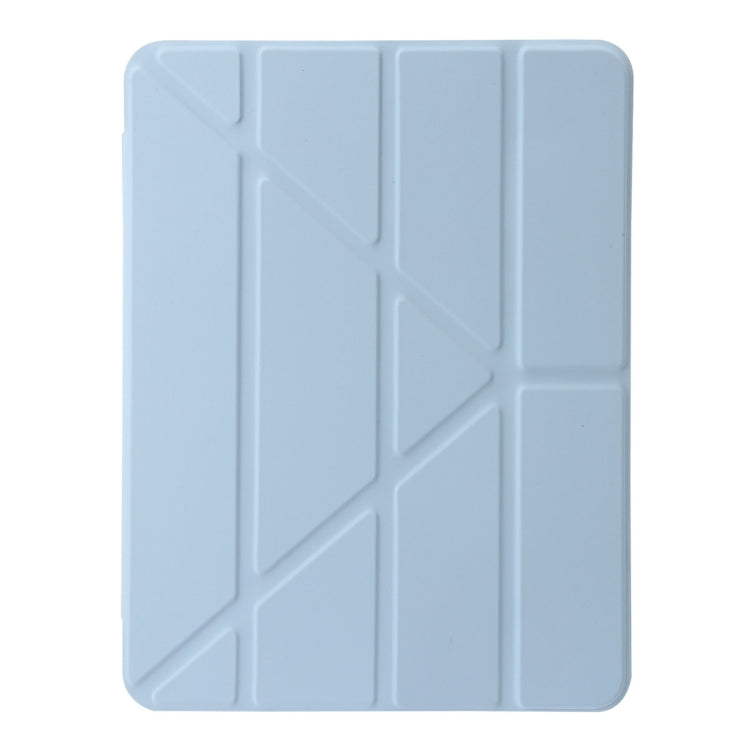 For iPad Air 13 2024 Clear Acrylic Deformation Leather Tablet Case(Ice Blue) - iPad Air 13 2024 Cases by PMC Jewellery | Online Shopping South Africa | PMC Jewellery | Buy Now Pay Later Mobicred