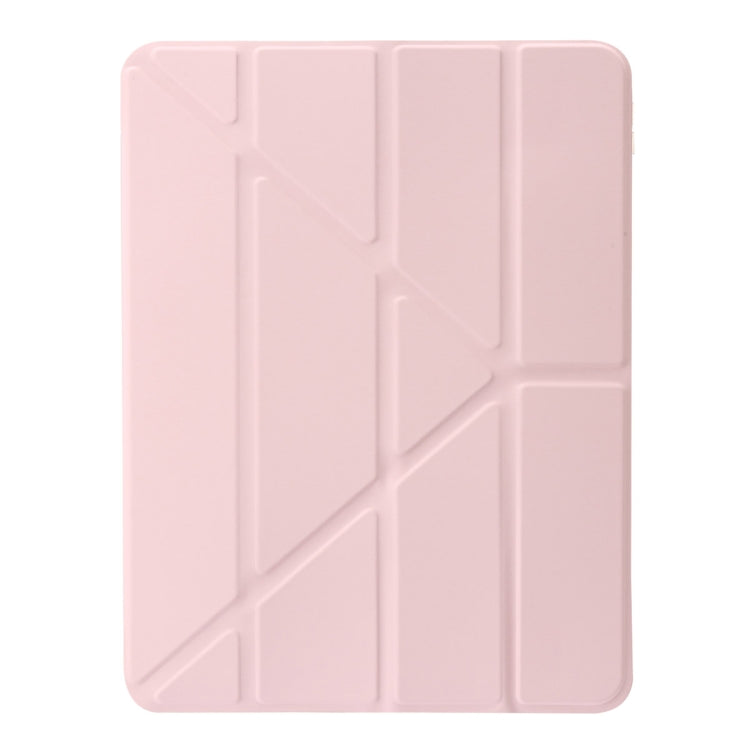 For iPad Air 11 2024 Clear Acrylic Deformation Leather Tablet Case(Pink) - iPad Air 11 2024 Cases by PMC Jewellery | Online Shopping South Africa | PMC Jewellery | Buy Now Pay Later Mobicred