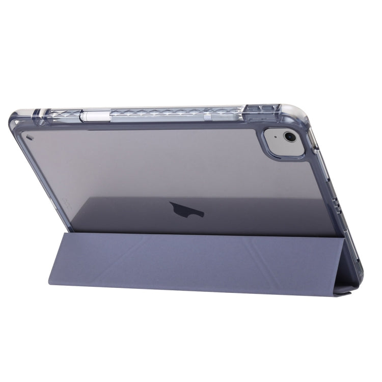 For iPad Pro 11 2024 Clear Acrylic Deformation Leather Tablet Case(Grey) - iPad Pro 11 2024 Cases by PMC Jewellery | Online Shopping South Africa | PMC Jewellery | Buy Now Pay Later Mobicred