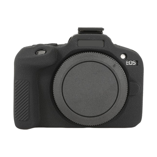 For Canon EOS R100 Litchi Texture Soft Silicone Protective Case(Black) - Protective Case by PMC Jewellery | Online Shopping South Africa | PMC Jewellery | Buy Now Pay Later Mobicred