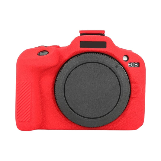 For Canon EOS R100 Litchi Texture Soft Silicone Protective Case(Red) - Protective Case by PMC Jewellery | Online Shopping South Africa | PMC Jewellery | Buy Now Pay Later Mobicred