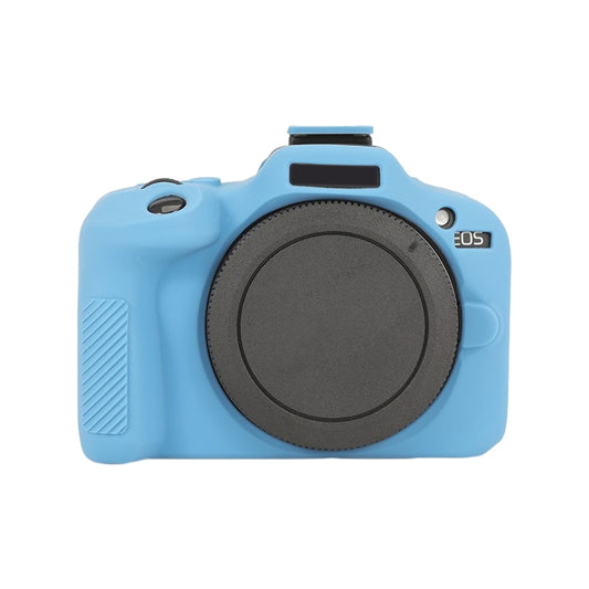 For Canon EOS R100 Glossy Soft Silicone Protective Case(Blue) - Protective Case by PMC Jewellery | Online Shopping South Africa | PMC Jewellery | Buy Now Pay Later Mobicred