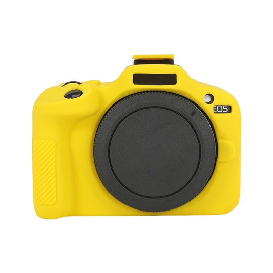 For Canon EOS R100 Glossy Soft Silicone Protective Case(Yellow) - Protective Case by PMC Jewellery | Online Shopping South Africa | PMC Jewellery | Buy Now Pay Later Mobicred