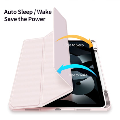 For iPad Air 13 2024 / Pro 12.9 DUX DUCIS TOBY Series Antiskid Leather Tablet Case with Sleep / Wake-up Function(Pink) - iPad Air 13 2024 Cases by DUX DUCIS | Online Shopping South Africa | PMC Jewellery | Buy Now Pay Later Mobicred