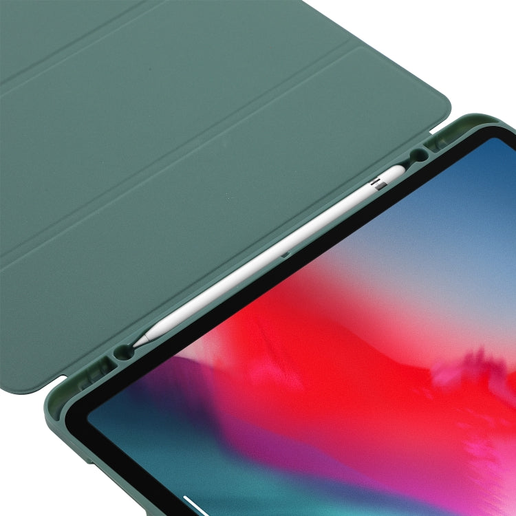 For iPad Pro 13 2024 Skin Feel Tri-fold Leather Tablet Case with Pen Slot(Light Blue) - iPad Pro 13 2024 Cases by PMC TechLife | Online Shopping South Africa | PMC TechLife | Buy Now Pay Later Mobicred
