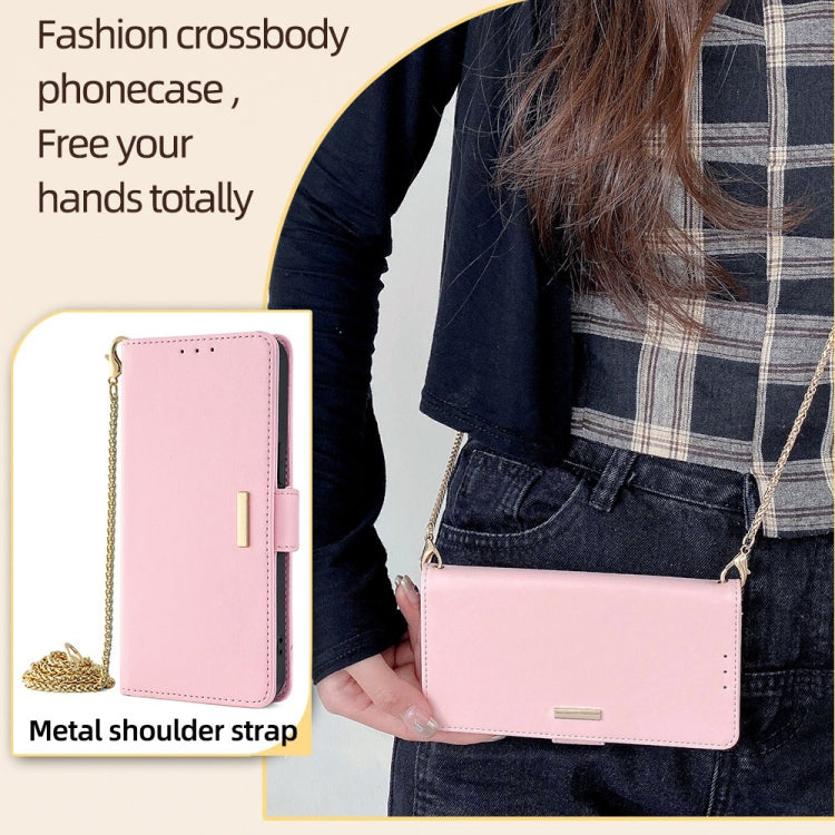 For Xiaomi Redmi K70 5G / K70 Pro 5G Crossbody Chain Leather Phone Case(Pink) - K70 Pro Cases by PMC Jewellery | Online Shopping South Africa | PMC Jewellery | Buy Now Pay Later Mobicred