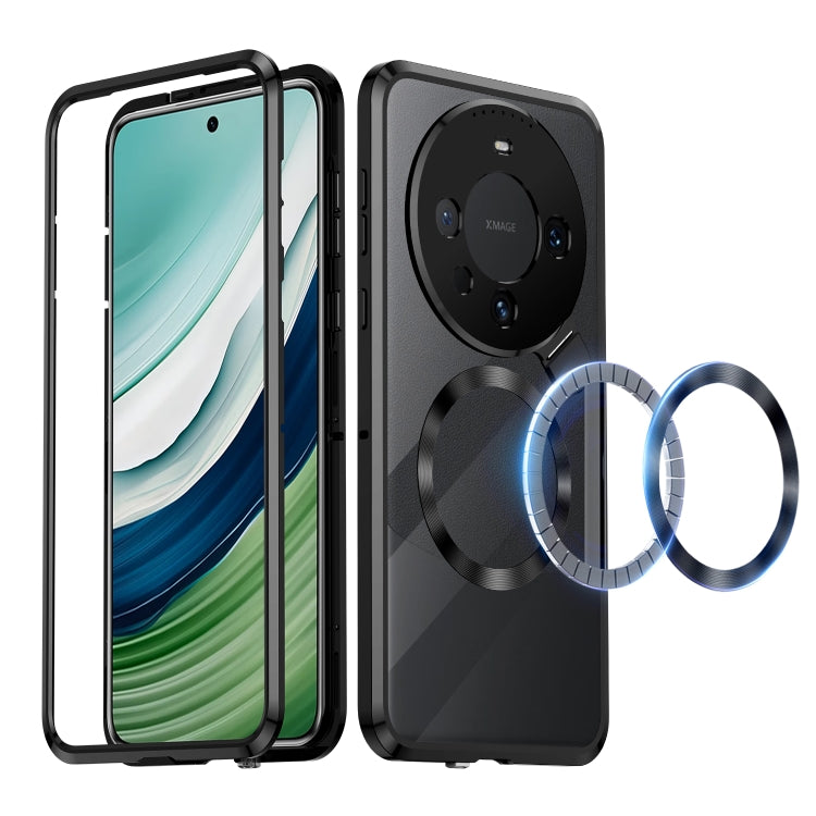 For Huawei Mate 60 Aromatherapy Holder Single-sided MagSafe Magnetic Phone Case(Black) - Huawei Cases by PMC TechLife | Online Shopping South Africa | PMC TechLife | Buy Now Pay Later Mobicred