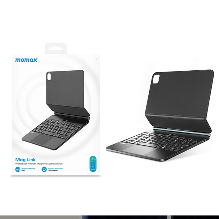 For iPad Pro 12.9 2018-2022 MOMAX KB6 Mag Link Wireless Floating Waterproof Magnetic Keyboard - For iPad Pro by MOMAX | Online Shopping South Africa | PMC Jewellery | Buy Now Pay Later Mobicred