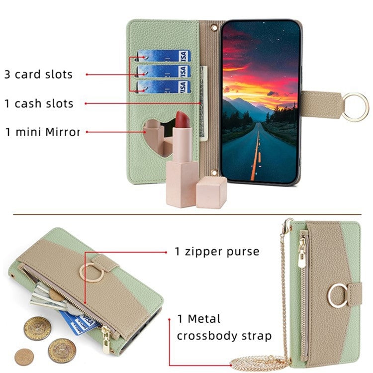 For Itel RS4 4G Crossbody Litchi Texture Leather Phone Case(Green) - free shipping - PMC TechLife - Order now!