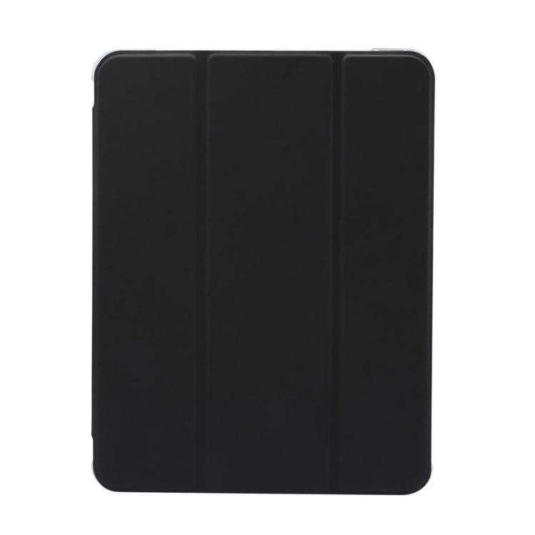 For iPad Air 11 2025 / 2024 3-folding Electric Pressed Skin Texture Leather Tablet Case(Black) - More iPad Cases by PMC Jewellery | Online Shopping South Africa | PMC Jewellery | Buy Now Pay Later Mobicred