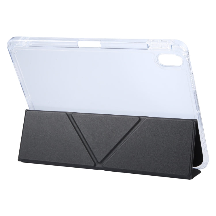 For iPad Air 13 2024 / Pro 12.9 GEBEI Deformation Leather Tablet Case(Black) - iPad Air 13 2024 Cases by GEBEI | Online Shopping South Africa | PMC Jewellery | Buy Now Pay Later Mobicred