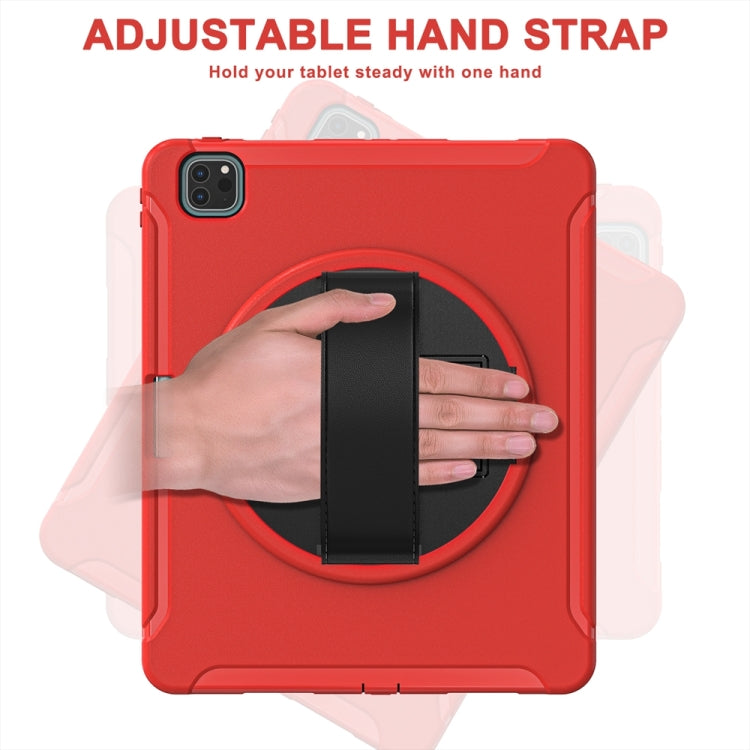 For iPad Pro 11 2024 Spider Wheel Silicone Hybrid PC Tablet Case(Red) - iPad Pro 11 2024 Cases by PMC TechLife | Online Shopping South Africa | PMC TechLife | Buy Now Pay Later Mobicred
