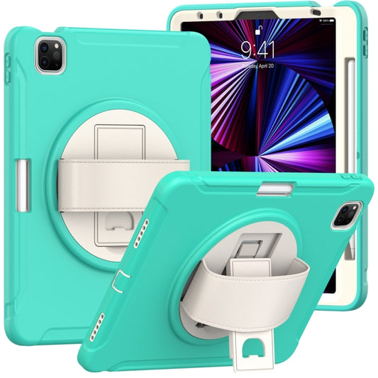 For iPad Air 11 2024 Spider Wheel Silicone Hybrid PC Tablet Case(Mint Green) - iPad Air 11 2024 Cases by PMC Jewellery | Online Shopping South Africa | PMC Jewellery | Buy Now Pay Later Mobicred