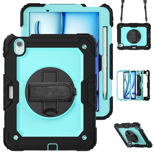 For iPad Air 11 2024 Silicone + PC Tablet Protective Case(Light Blue+Black) - iPad Air 11 2024 Cases by PMC Jewellery | Online Shopping South Africa | PMC Jewellery | Buy Now Pay Later Mobicred