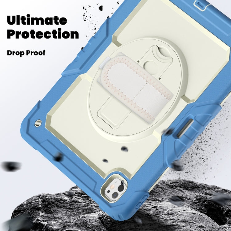 For iPad Pro 13 2024 Silicone + PC Tablet Protective Case(Cream+Navy Blue) - iPad Pro 13 2024 Cases by PMC TechLife | Online Shopping South Africa | PMC TechLife | Buy Now Pay Later Mobicred