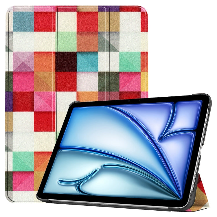 For iPad Air 11 2025 / 2024 Custer Painted 3-Fold Holder Smart Leather Tablet Case(Magic Cube) - iPad Air 11 2025 / 2024 Cases by PMC Jewellery | Online Shopping South Africa | PMC Jewellery | Buy Now Pay Later Mobicred