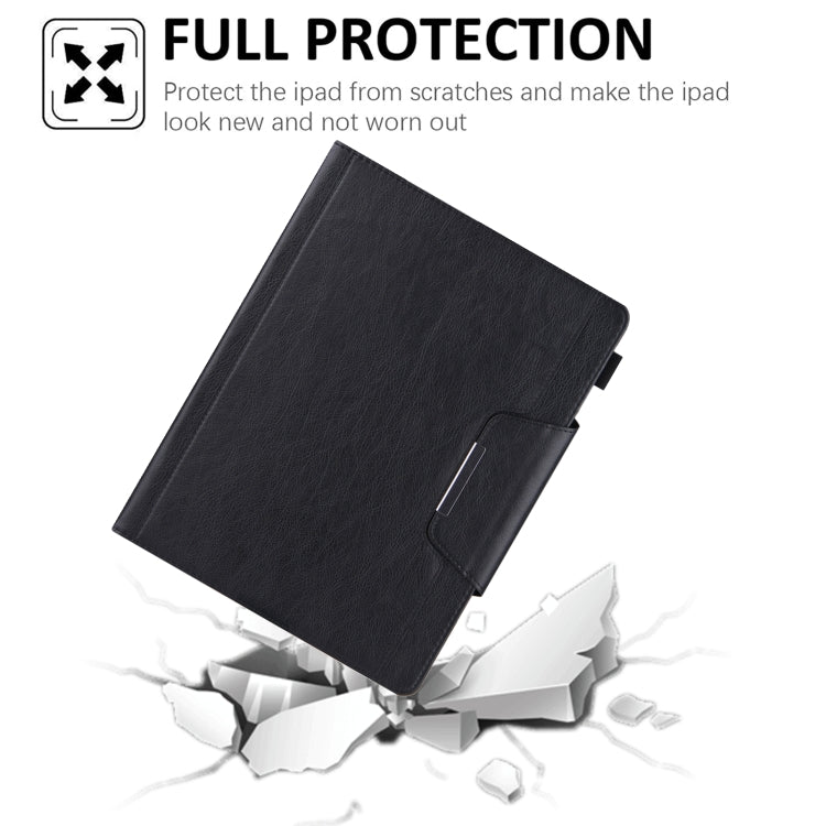 For iPad Pro 13 2024 Solid Color Metal Buckle Leather Smart Tablet Case(Black) - iPad Pro 13 2024 Cases by PMC Jewellery | Online Shopping South Africa | PMC Jewellery | Buy Now Pay Later Mobicred