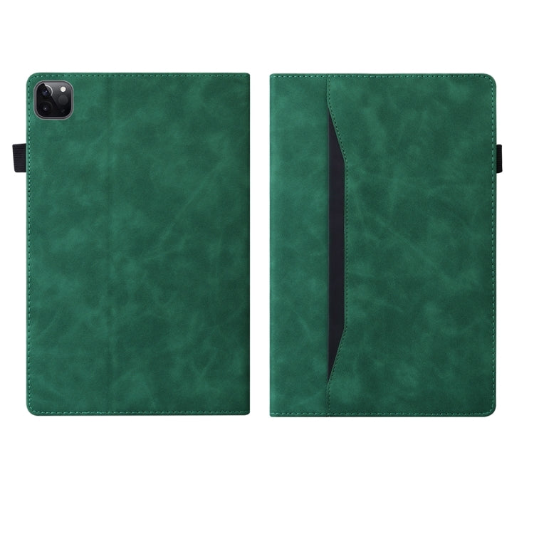 For iPad Pro 13 2024 Splicing Shockproof Leather Tablet Case(Green) - iPad Pro 13 2024 Cases by PMC Jewellery | Online Shopping South Africa | PMC Jewellery | Buy Now Pay Later Mobicred