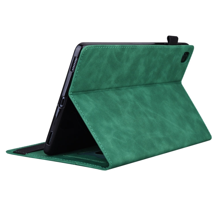 For iPad Pro 13 2024 Splicing Shockproof Leather Tablet Case(Green) - iPad Pro 13 2024 Cases by PMC Jewellery | Online Shopping South Africa | PMC Jewellery | Buy Now Pay Later Mobicred