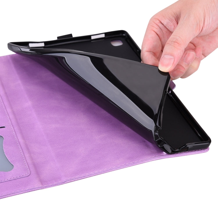 For iPad Pro 11 2024 Love Butterfly Embossed Leather Tablet Case(Purple) - iPad Pro 11 2024 Cases by PMC TechLife | Online Shopping South Africa | PMC TechLife | Buy Now Pay Later Mobicred