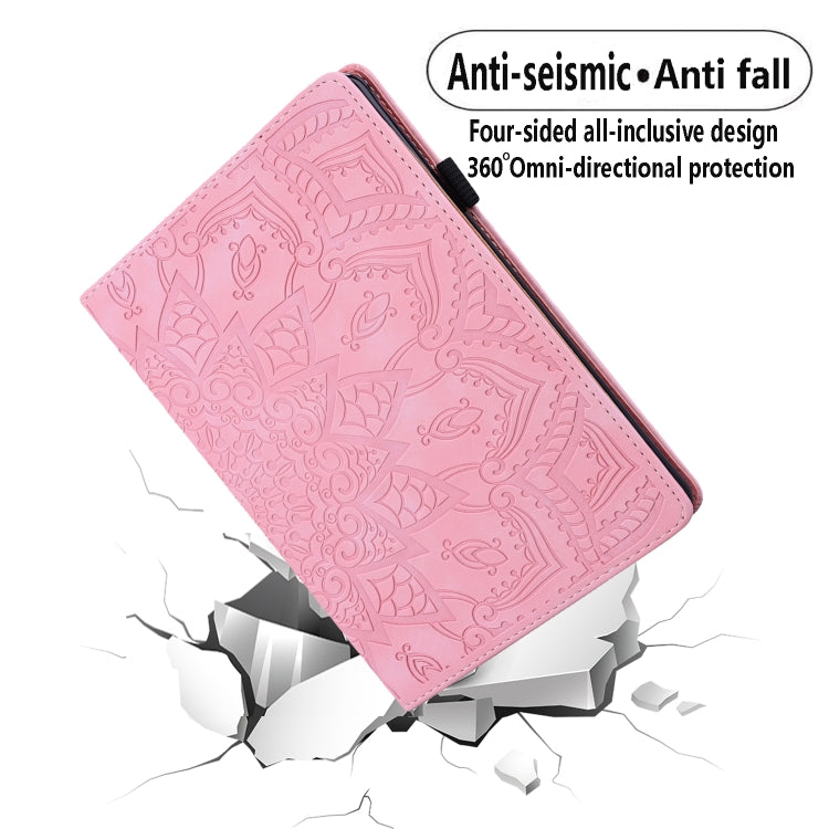 For iPad Pro 11 2024 Calf Texture Embossed Leather Tablet Case(Pink) - iPad Pro 11 2024 Cases by PMC TechLife | Online Shopping South Africa | PMC TechLife | Buy Now Pay Later Mobicred
