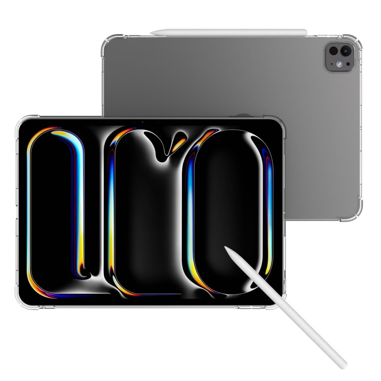 For iPad Pro 13 2024 Highly Transparent TPU Full Thicken Corners Shockproof Protective Case(Transparent) - iPad Pro 13 2024 Cases by PMC TechLife | Online Shopping South Africa | PMC TechLife | Buy Now Pay Later Mobicred