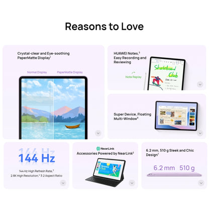 HUAWEI MatePad 11.5S PaperMatte Edition WIFI, 8GB+256GB, HarmonyOS 4.2 Hisilicon Kirin 9000WL, Not Support Google Play(Purple) - Huawei by Huawei | Online Shopping South Africa | PMC Jewellery | Buy Now Pay Later Mobicred