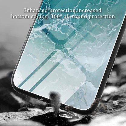 For Huawei Pura 70 Ultra Marble Pattern Glass Protective Phone Case(Typhoon) - Huawei Cases by PMC Jewellery | Online Shopping South Africa | PMC Jewellery | Buy Now Pay Later Mobicred