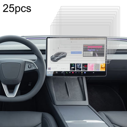 For Tesla Model 3 2024 25pcs Car Navigator Protective Film Tempered Glass Film - Accessories by PMC Jewellery | Online Shopping South Africa | PMC Jewellery | Buy Now Pay Later Mobicred