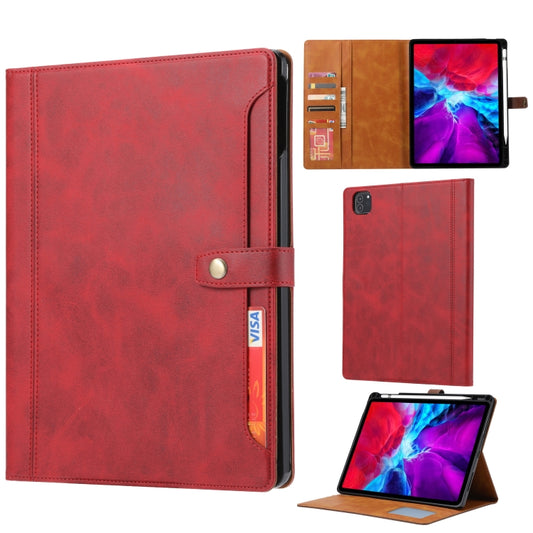 For iPad Pro 11 2024 Calf Texture Double Fold Clasp Horizontal Flip Leather Smart Tablet Case(Red) - iPad Pro 11 2024 Cases by PMC Jewellery | Online Shopping South Africa | PMC Jewellery | Buy Now Pay Later Mobicred