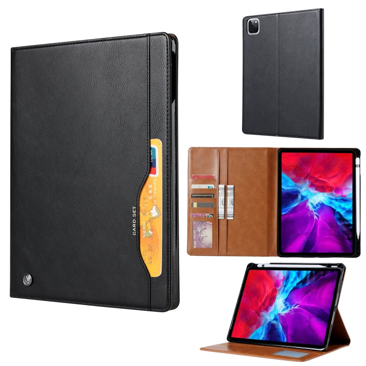 For iPad Pro 13 2024 Knead Skin Texture Horizontal Flip Leather Smart Tablet Case(Black) - iPad Pro 13 2024 Cases by PMC Jewellery | Online Shopping South Africa | PMC Jewellery | Buy Now Pay Later Mobicred