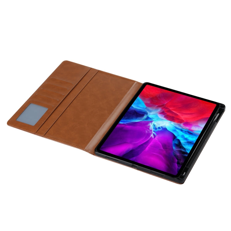 For iPad Pro 13 2024 Knead Skin Texture Horizontal Flip Leather Smart Tablet Case(Brown) - iPad Pro 13 2024 Cases by PMC TechLife | Online Shopping South Africa | PMC TechLife | Buy Now Pay Later Mobicred