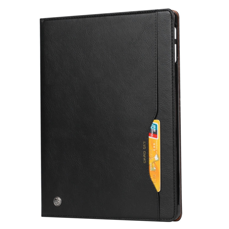 For iPad Pro 11 2024 Knead Skin Texture Horizontal Flip Leather Smart Tablet Case(Black) - iPad Pro 11 2024 Cases by PMC TechLife | Online Shopping South Africa | PMC TechLife | Buy Now Pay Later Mobicred