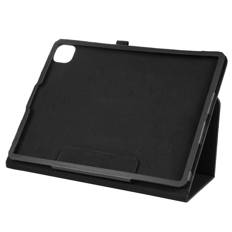 For iPad Air 11 2025 / 2024 Litchi Texture Solid Color Leather Tablet Case(Black) - iPad Air 11 2025 / 2024 Cases by PMC TechLife | Online Shopping South Africa | PMC TechLife | Buy Now Pay Later Mobicred