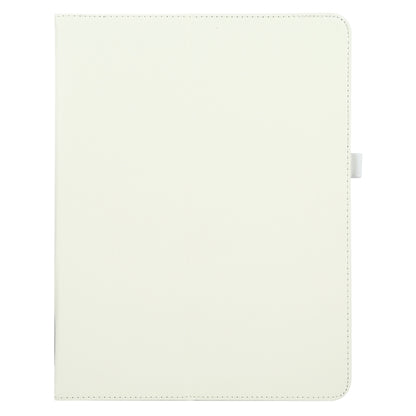 For iPad Air 11 2024 Litchi Texture Solid Color Leather Tablet Case(White) - iPad Air 11 2024 Cases by PMC Jewellery | Online Shopping South Africa | PMC Jewellery | Buy Now Pay Later Mobicred