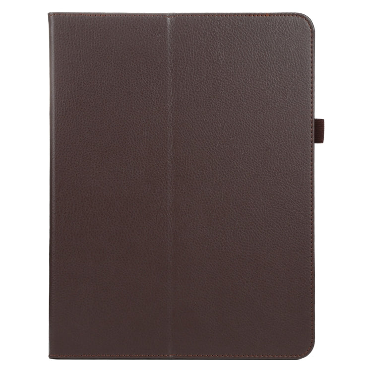 For iPad Pro 13 2024 Litchi Texture Solid Color Leather Tablet Case(Brown) - iPad Pro 13 2024 Cases by PMC TechLife | Online Shopping South Africa | PMC TechLife | Buy Now Pay Later Mobicred