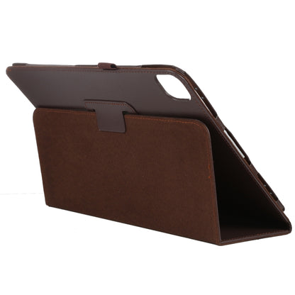 For iPad Pro 13 2024 Litchi Texture Solid Color Leather Tablet Case(Brown) - iPad Pro 13 2024 Cases by PMC Jewellery | Online Shopping South Africa | PMC Jewellery | Buy Now Pay Later Mobicred