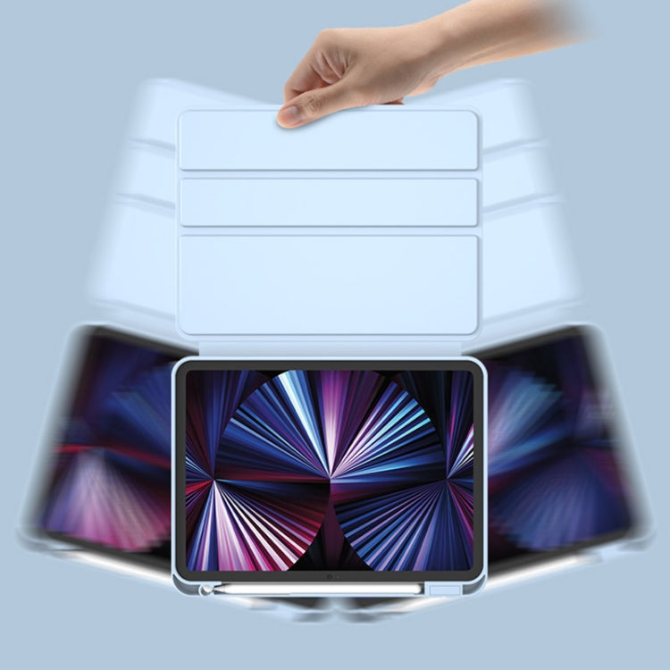 For iPad Pro 13 2024 2 in 1 Acrylic Split Rotating Leather Tablet Case(Grey) - iPad Pro 13 2024 Cases by PMC TechLife | Online Shopping South Africa | PMC TechLife | Buy Now Pay Later Mobicred