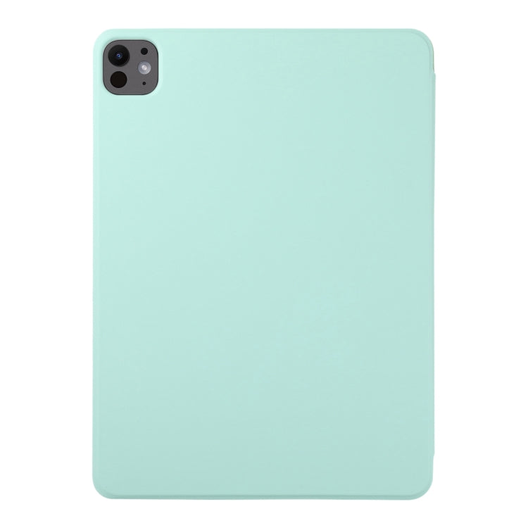 For iPad Pro 13 2024 Double-sided Clip Non-buckle Magnetic PU Smart Tablet Case(Light Green) - iPad Air 13 2025 / 2024 Cases by PMC Jewellery | Online Shopping South Africa | PMC Jewellery | Buy Now Pay Later Mobicred