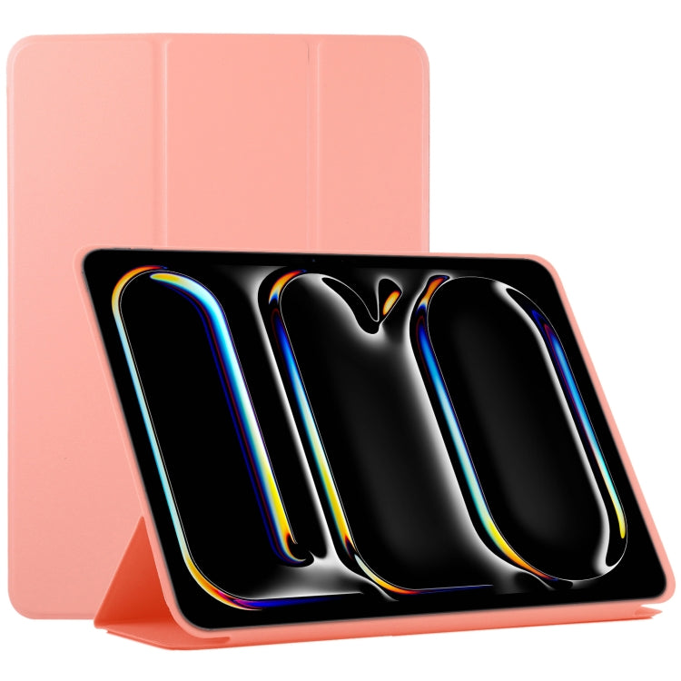 For iPad Pro 11 2024 Double-sided Clip Non-buckle Magnetic PU Smart Tablet Case(Orange) - iPad Pro 11 2024 Cases by PMC TechLife | Online Shopping South Africa | PMC TechLife | Buy Now Pay Later Mobicred