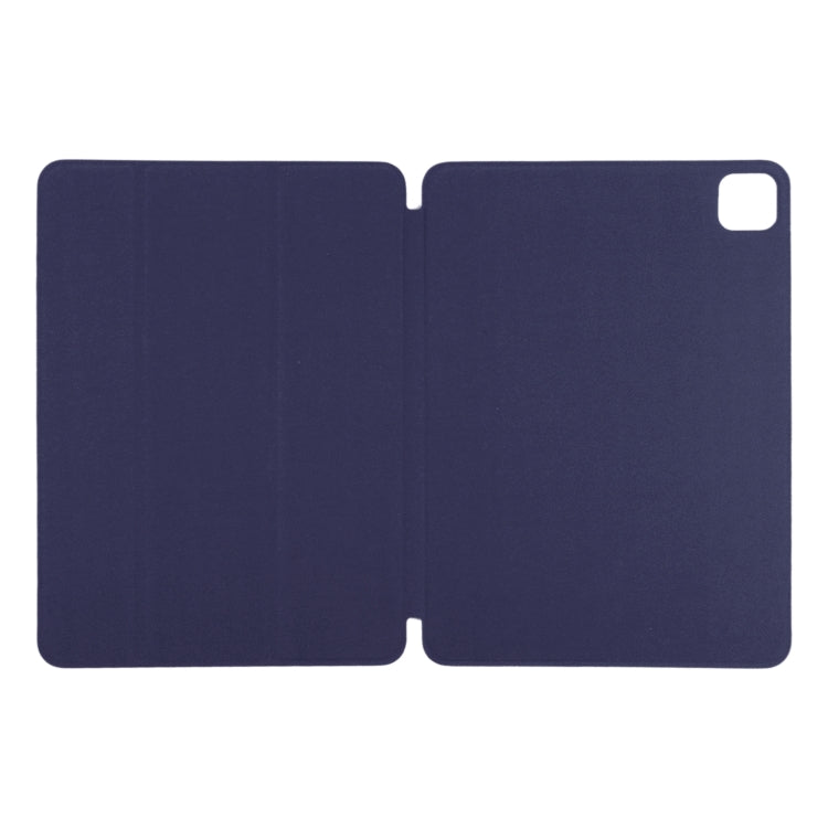 For iPad Pro 11 2024 Double-sided Clip Non-buckle Magnetic PU Smart Tablet Case(Dark Blue) - iPad Pro 11 2024 Cases by PMC Jewellery | Online Shopping South Africa | PMC Jewellery | Buy Now Pay Later Mobicred